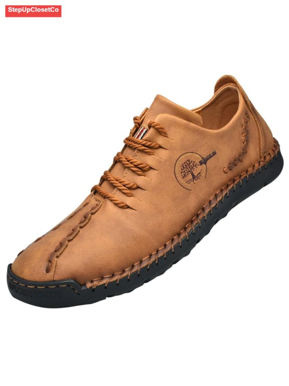 Handmade Retro Lace-Up Women's Western Boots Non-Slip Hiking